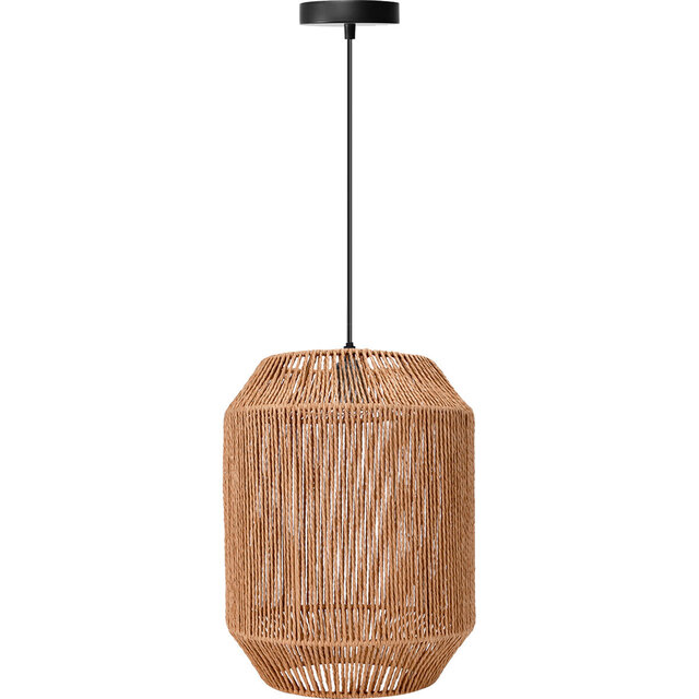 LED Hanglamp Aigi Aly - Mat Bruin Papier, E27 Fitting Verlichting per ruimte LED Hanglamp Aigi Aly - Mat Bruin Papier, E27 Fitting Verlichting per ruimte