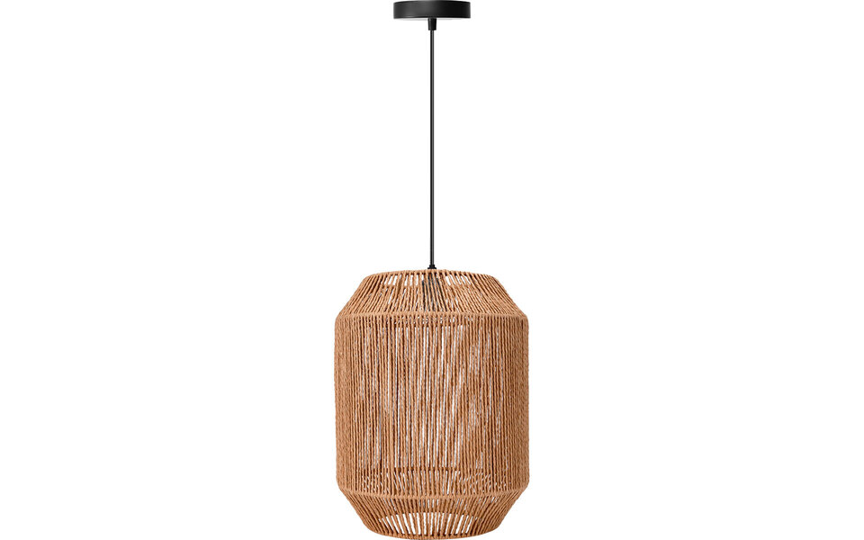 HLW LED LED Pendant Lamp Aigi Aly - Round Matte Brown Paper with E27 Fitting, 1 Light Point HLW LED LED Pendant Lamp Aigi Aly - Round Matte Brown Paper with E27 Fitting, 1 Light Point