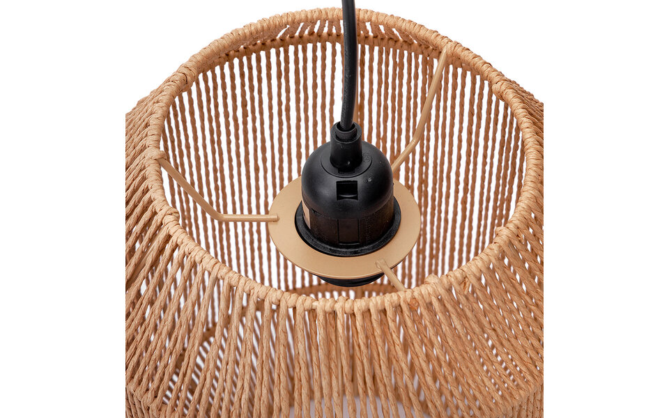 HLW LED LED Pendant Lamp Aigi Aly - Round Matte Brown Paper with E27 Fitting, 1 Light Point HLW LED LED Pendant Lamp Aigi Aly - Round Matte Brown Paper with E27 Fitting, 1 Light Point