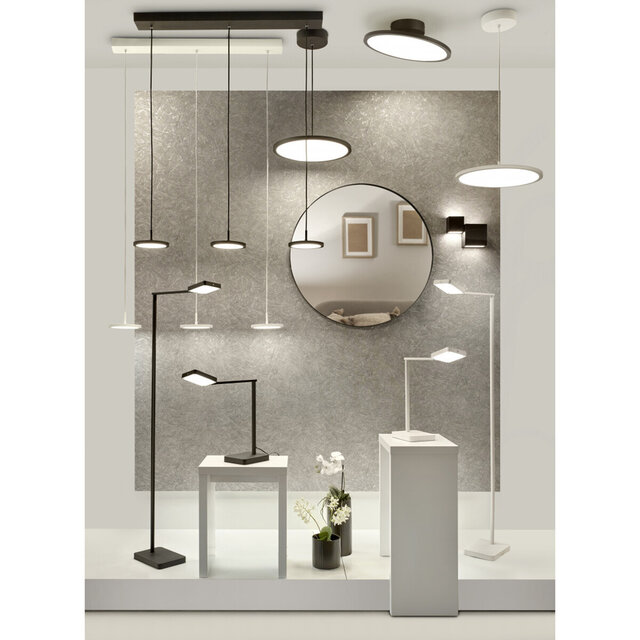 Dimbare mat witte LED hanglamp 29W met modern design en neutraal wit licht