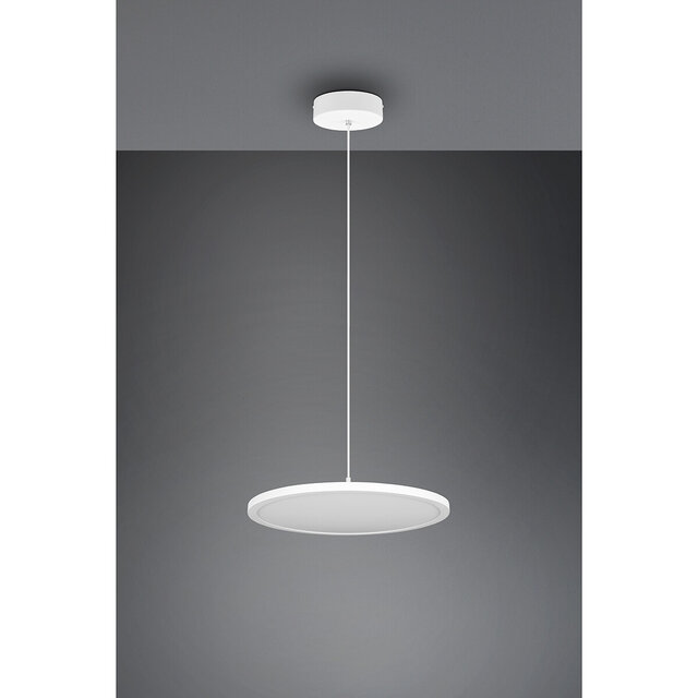 HLW LED Witte Dimbare LED Hanglamp 29W met Neutraal Wit Licht – Modern & Verstelbaar