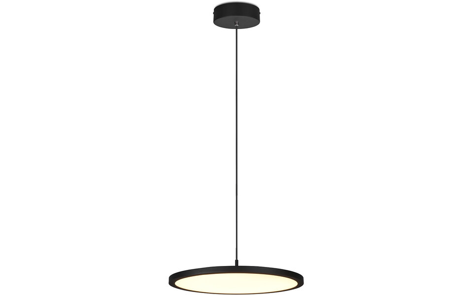 HLW LED Dimmable LED Pendant Lamp 29W - Matte Black & White, Warm White 3000K, Modern Design