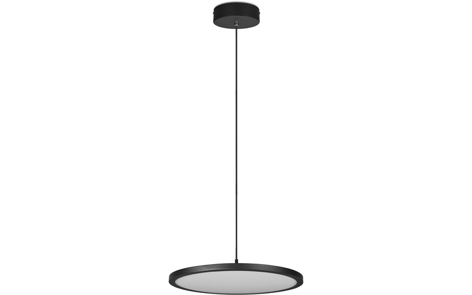 HLW LED Dimmable LED Pendant Lamp 29W - Matte Black & White, Warm White 3000K, Modern Design