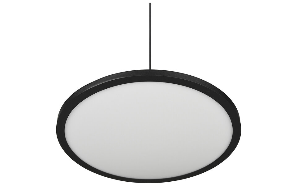 HLW LED Dimmable LED Pendant Lamp 29W - Matte Black & White, Warm White 3000K, Modern Design