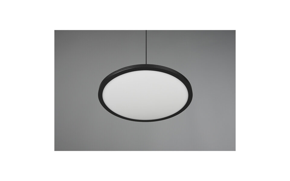 HLW LED Dimmable LED Pendant Lamp 29W - Matte Black & White, Warm White 3000K, Modern Design