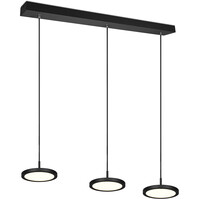 Dimmable LED Pendant Lamp 30W - Black & White - Warm White