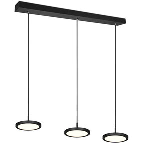 Dimbare LED Hanglamp 30W - Zwart & Wit - Warm Wit Dimbare LED Hanglamp 30W - Zwart & Wit - Warm Wit