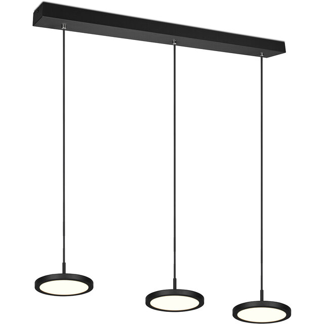 Dimbare LED Hanglamp 30W - Zwart & Wit - Warm Wit Verlichting per ruimte