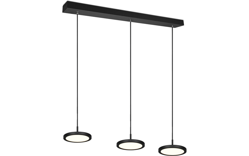 HLW LED Dimmable LED Pendant Lamp 30W - Black & White LED Lamp with Warm White Light HLW LED Dimmable LED Pendant Lamp 30W - Black & White LED Lamp with Warm White Light