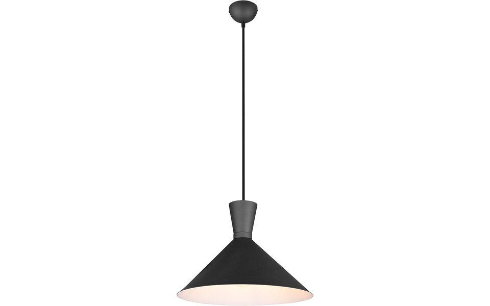 HLW LED LED Pendant Lamp Trion Ewomi - Matte Black Aluminum, Ø35cm, E27 Fitting