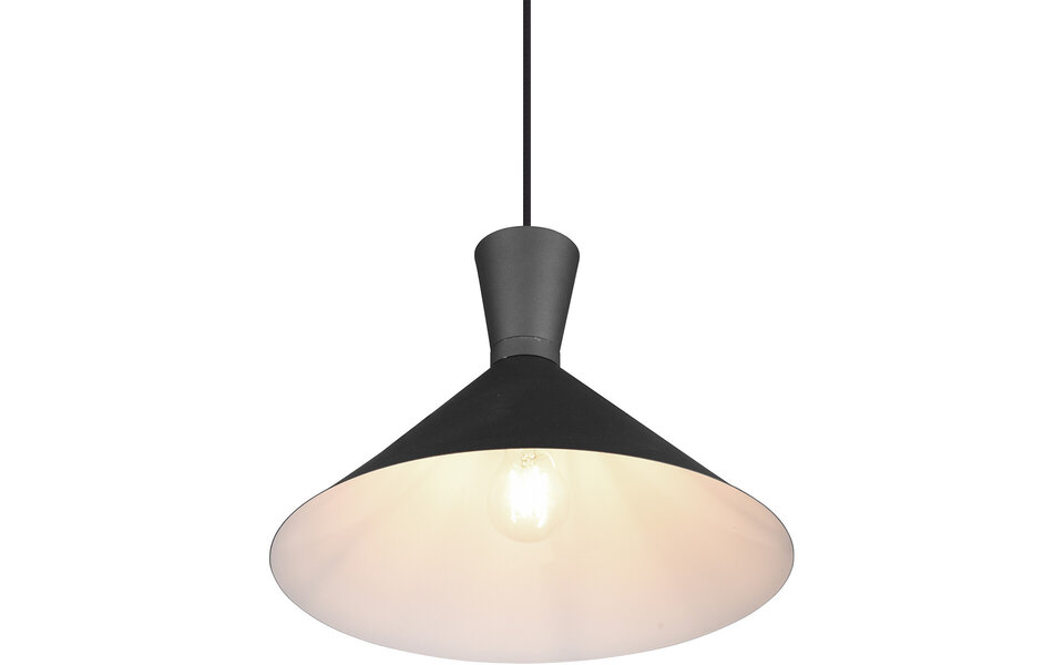 HLW LED LED Pendant Lamp Trion Ewomi - Matte Black Aluminum, Ø35cm, E27 Fitting