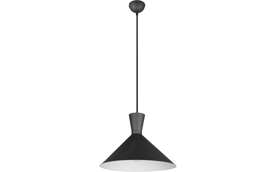 HLW LED LED Pendant Lamp Trion Ewomi - Matte Black Aluminum, Ø35cm, E27 Fitting