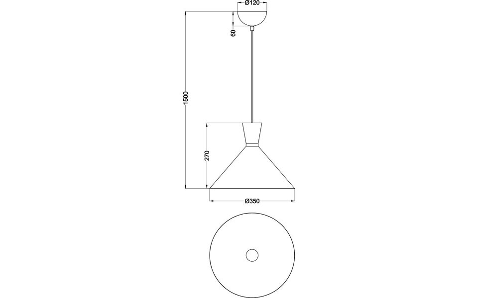 HLW LED LED Hanglamp Trion Ewomi - Mat Zwart Aluminium, Ø35cm, E27 Fitting
