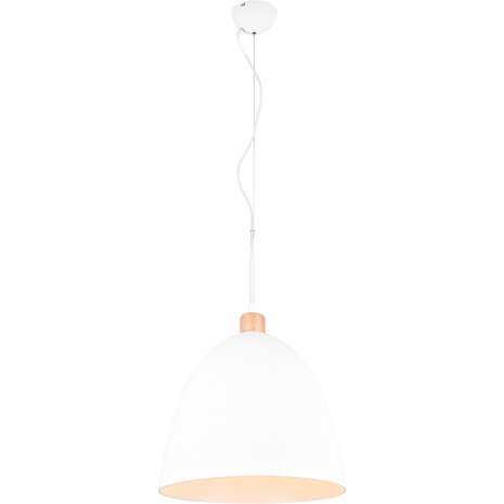 Witte LED Hanglamp Trion Jaguar - Mat Wit Aluminium - 60W LED E27 Witte LED Hanglamp Trion Jaguar - Mat Wit Aluminium - 60W LED E27