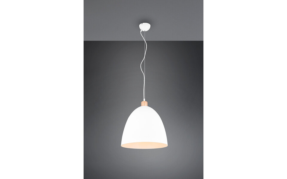 HLW LED White LED Pendant Lamp Trion Jaguar - Matte White Aluminum - 60W LED E27 HLW LED White LED Pendant Lamp Trion Jaguar - Matte White Aluminum - 60W LED E27