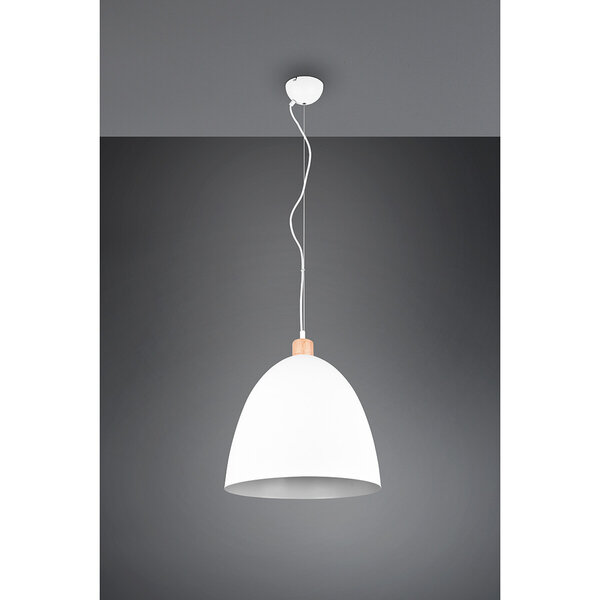 HLW LED Witte LED Hanglamp Trion Jaguar - Mat Wit Aluminium - 60W LED E27 HLW LED Witte LED Hanglamp Trion Jaguar - Mat Wit Aluminium - 60W LED E27