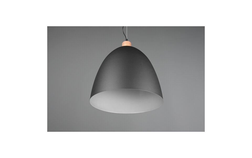 HLW LED Stijlvolle LED Hanglamp Trion Jaguar - Mat Zwart, 60W LED, E27 Fitting