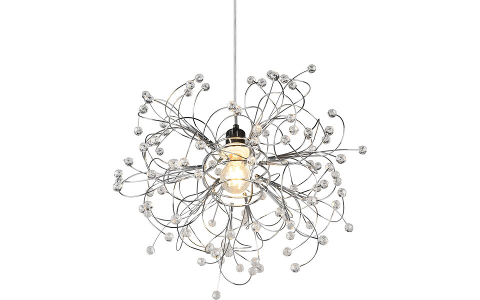 HLW LED LED Hanglamp Trion Guston - Mat Chroom, Aluminium, E27 Fitting, Verstelbaar