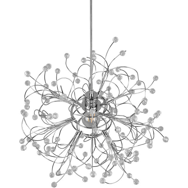 HLW LED LED Pendant Lamp Trion Guston - Matte Chrome, Aluminum, E27 Fitting, Adjustable