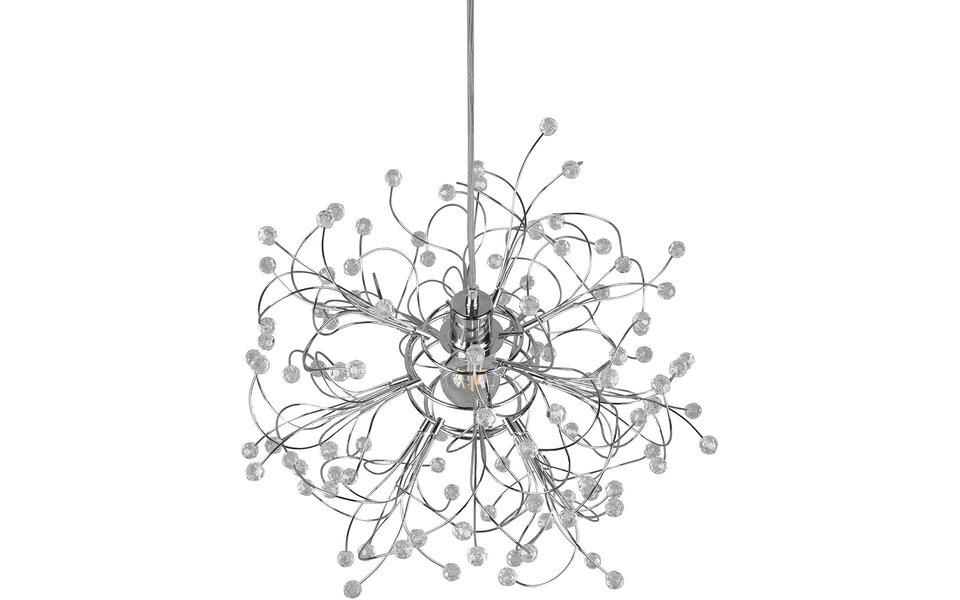 HLW LED LED Pendant Lamp Trion Guston - Matte Chrome, Aluminum, E27 Fitting, Adjustable