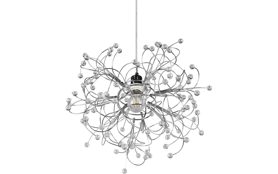 HLW LED LED Pendant Lamp Trion Guston - Matte Chrome, Aluminum, E27 Fitting, Adjustable