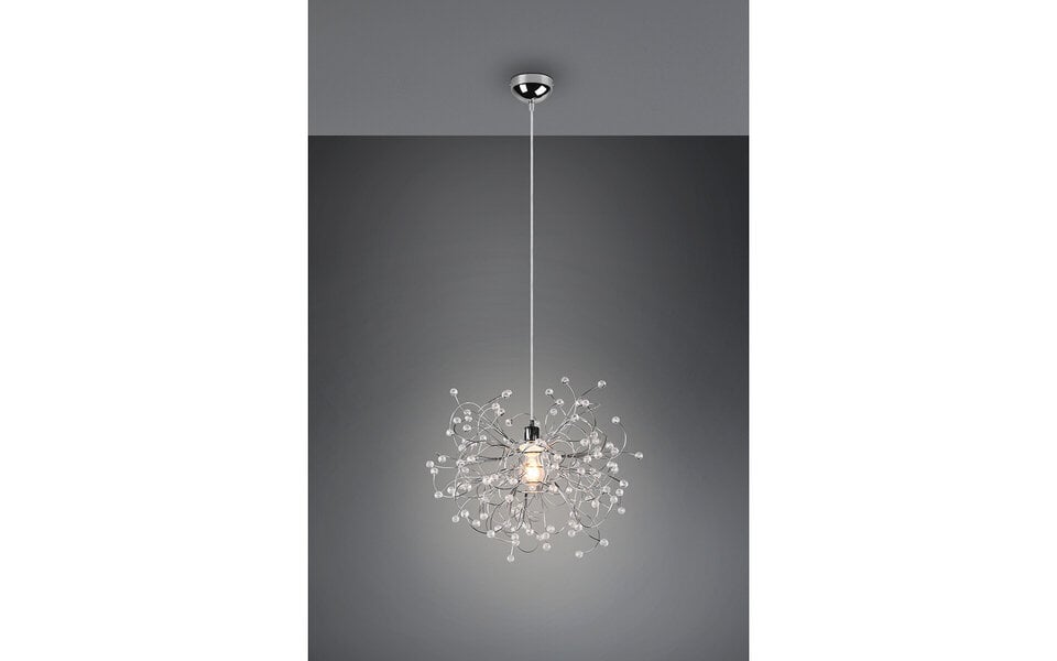 HLW LED LED Hanglamp Trion Guston - Mat Chroom, Aluminium, E27 Fitting, Verstelbaar