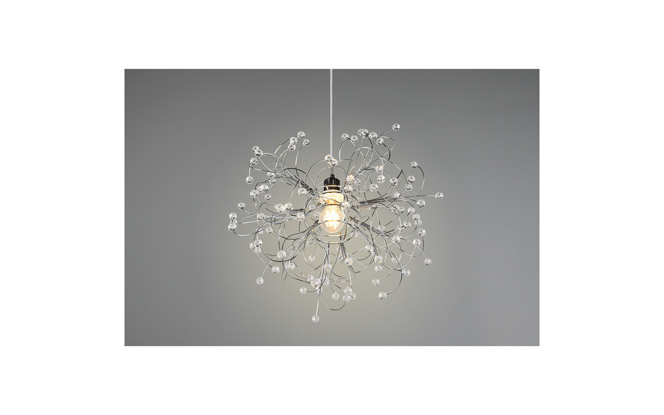 HLW LED LED Pendant Lamp Trion Guston - Matte Chrome, Aluminum, E27 Fitting, Adjustable