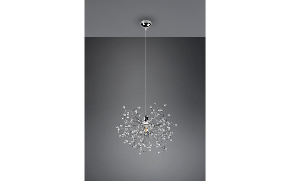 HLW LED LED Hanglamp Trion Guston - Mat Chroom, Aluminium, E27 Fitting, Verstelbaar