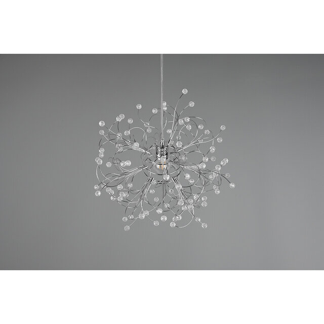 HLW LED LED Hanglamp Trion Guston - Mat Chroom, Aluminium, E27 Fitting, Verstelbaar