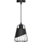 HLW LED Classic LED Pendant Lamp Aigi Pendin - Black LED Lamp with E27 Fitting & Aluminum Frame