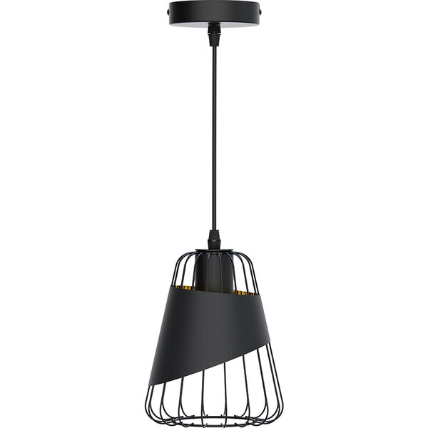 HLW LED Klassieke LED Hanglamp Aigi Pendin - Zwarte LED Lamp met E27 Fitting & Aluminium Frame HLW LED Klassieke LED Hanglamp Aigi Pendin - Zwarte LED Lamp met E27 Fitting & Aluminium Frame