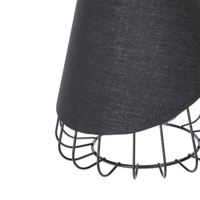 HLW LED Classic LED Pendant Lamp Aigi Pendin - Black LED Lamp with E27 Fitting & Aluminum Frame