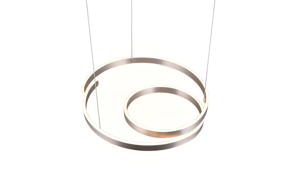 HLW LED Metal LED Pendant Lamp 68W - Dimmable, Warm White 3000K, Round Design