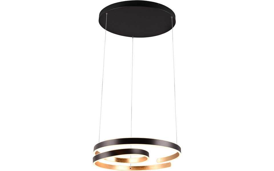 HLW LED Metal Dimmable LED Pendant Lamp 68W - Black, White & Gold - Warm White 3000K HLW LED Metal Dimmable LED Pendant Lamp 68W - Black, White & Gold - Warm White 3000K
