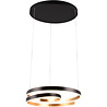 HLW LED Metal Dimmable LED Pendant Lamp 68W - Black, White & Gold - Warm White 3000K HLW LED Metal Dimmable LED Pendant Lamp 68W - Black, White & Gold - Warm White 3000K