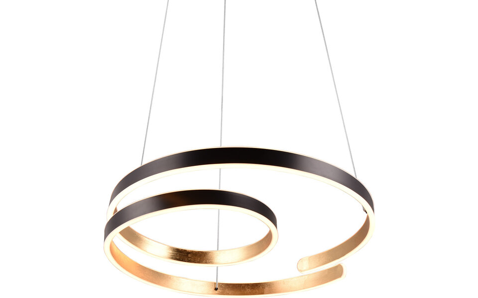 HLW LED Metalen Dimbare LED Hanglamp 68W - Zwart, Wit & Goud - Warm Wit 3000K