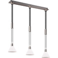 LED Hanglamp Trion Stey - Metalen LED Hanglamp met Glas en 3 Lichtpunten