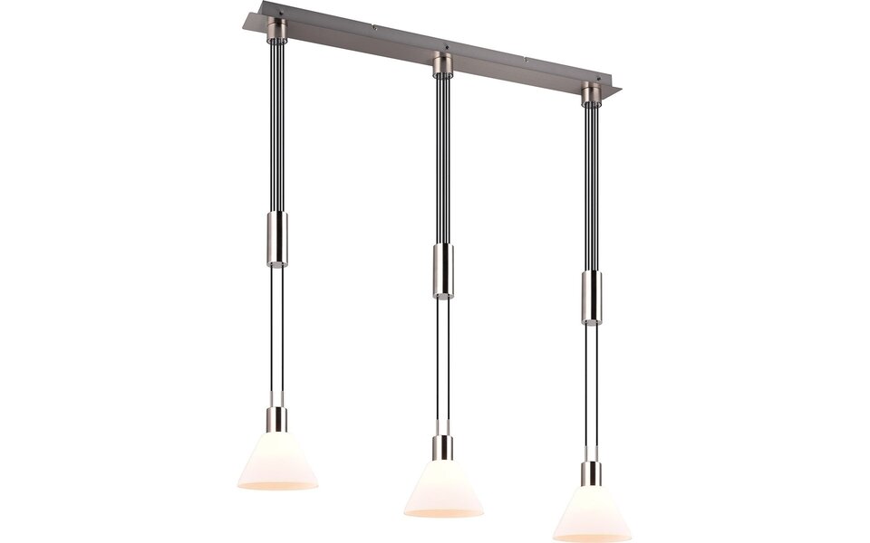 HLW LED LED Pendant Lamp Trion Stey - Metal LED Pendant Lamp with Glass and 3 Light Points