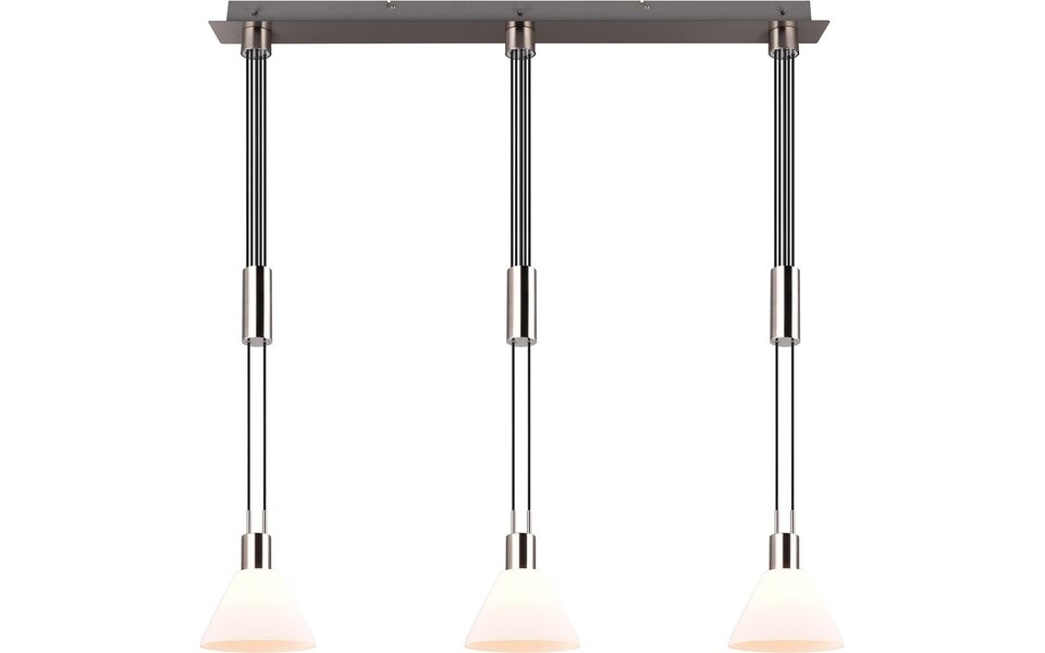 HLW LED LED Pendant Lamp Trion Stey - Metal LED Pendant Lamp with Glass and 3 Light Points