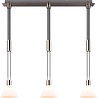 HLW LED LED Pendant Lamp Trion Stey - Metal LED Pendant Lamp with Glass and 3 Light Points