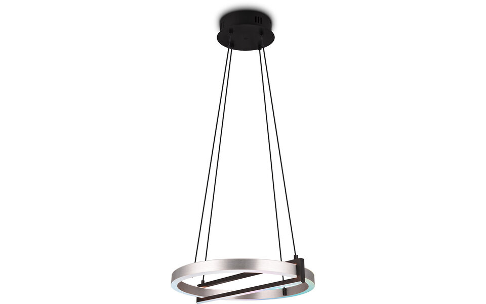 HLW LED Trion Tompie Dimbare LED Hanglamp 55W - Metalen Rond Design, Aanpasbare Kleur