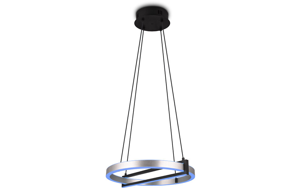 HLW LED Trion Tompie Dimbare LED Hanglamp 55W - Metalen Rond Design, Aanpasbare Kleur