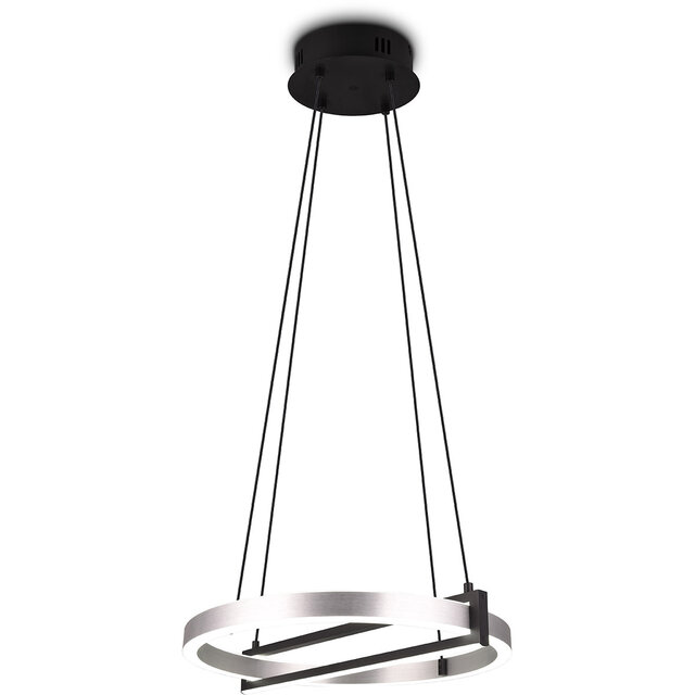 HLW LED Trion Tompie Dimbare LED Hanglamp 55W - Metalen Rond Design, Aanpasbare Kleur