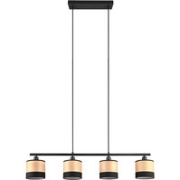 LED Hanglamp Trion Lazo - Metalen Zwarte 4-lichts E14 LED Hanglamp Trion Lazo - Metalen Zwarte 4-lichts E14