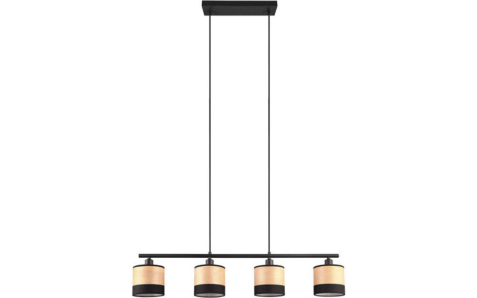 HLW LED Modern Metal Black LED Pendant Lamp Trion Lazo - 4-light E14 Adjustable