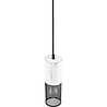 HLW LED Trion Josh Metal LED Pendant Lamp - Black White, E27 Fitting, 1-Light LED Lamp