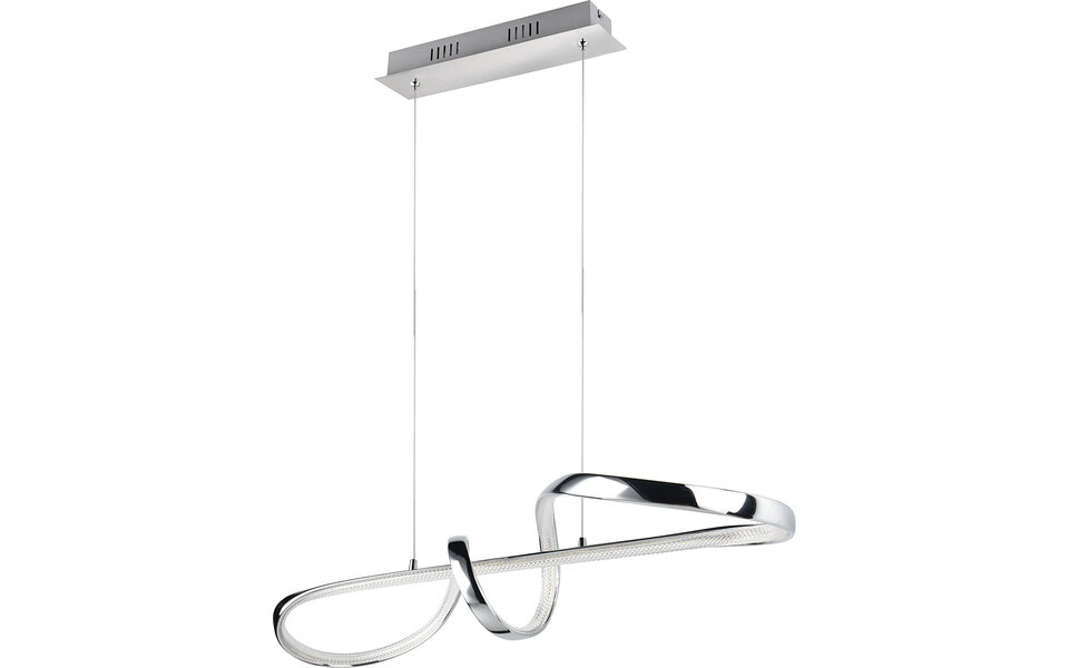 HLW LED Elegante Dimbare Metalen LED Hanglamp 37W - Witte LED Lamp met Natuurlijk Wit Licht