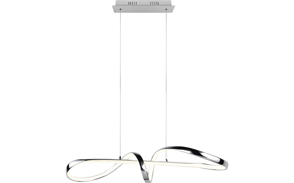 HLW LED Elegante Dimbare Metalen LED Hanglamp 37W - Witte LED Lamp met Natuurlijk Wit Licht