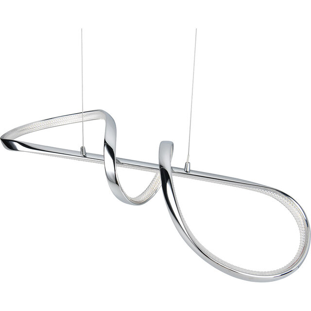 HLW LED Elegant Dimmable Metal LED Pendant Lamp 37W - White LED Lamp with Natural White Light