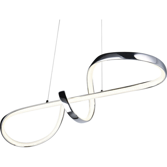 HLW LED Elegant Dimmable Metal LED Pendant Lamp 37W - White LED Lamp with Natural White Light